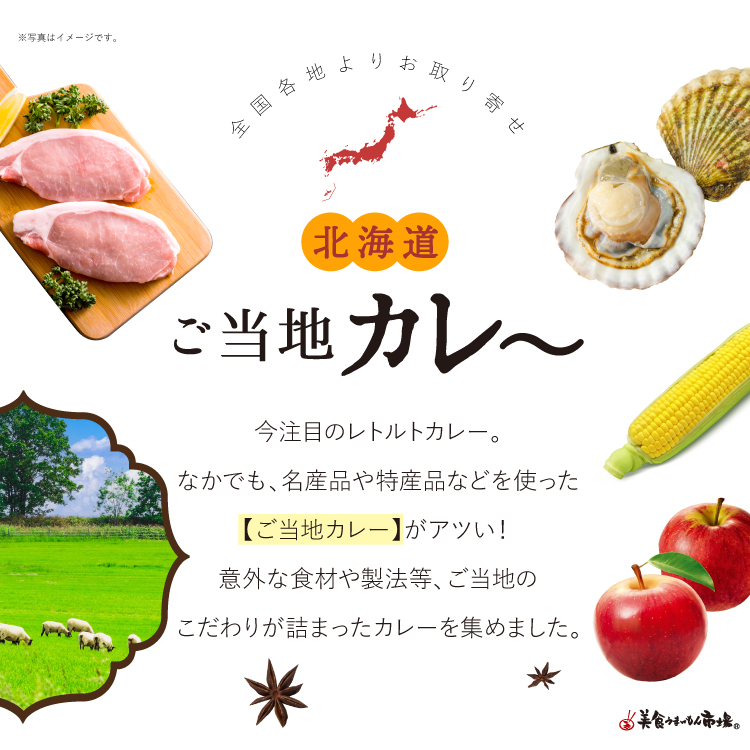 ご当地カレー詰合わせ 北海道 6食セット｜美食うまいもん市場
